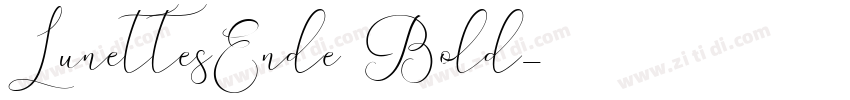 LunettesEnde3 Bold字体转换
